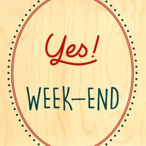 CARTE BOIS HAPPY WOOD / WEEK-END