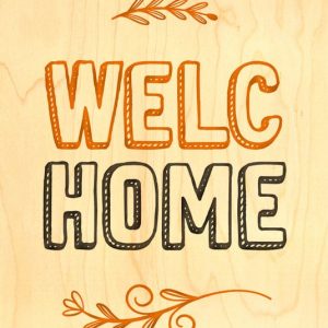 CARTE BOIS HAPPY WOOD / WELC'HOME